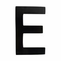 Perfectpatio 4 in. Brass Floating House Letter E, Black PE3322403
